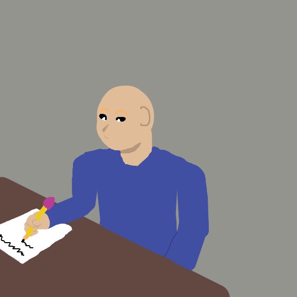 Drawing in I have to do school by Daxserus