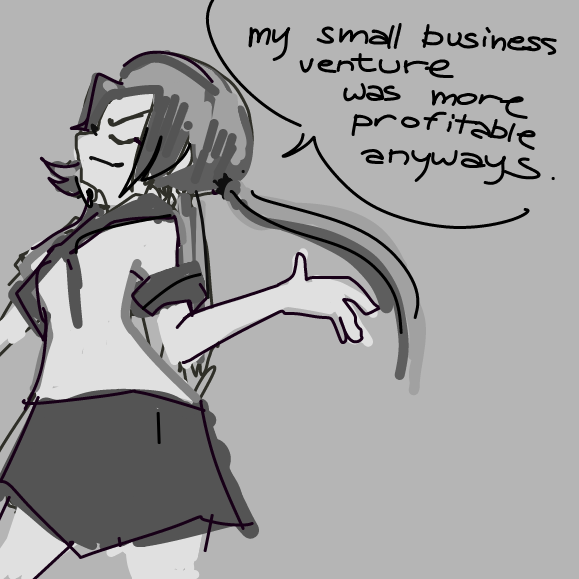 she's too good for the job anyways.. - Online Drawing Game Comic Strip Panel by diishii