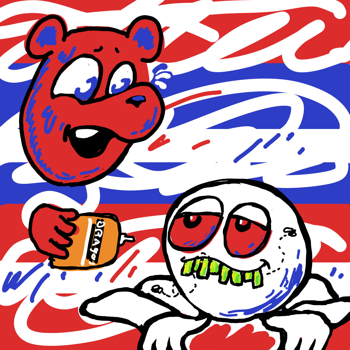  - Online Drawing Game Comic Strip Panel by Wizard Croissant