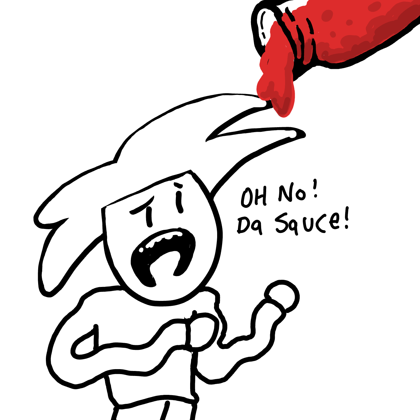 Drawing in Dan got Noodle Arms by Wizard Croissant