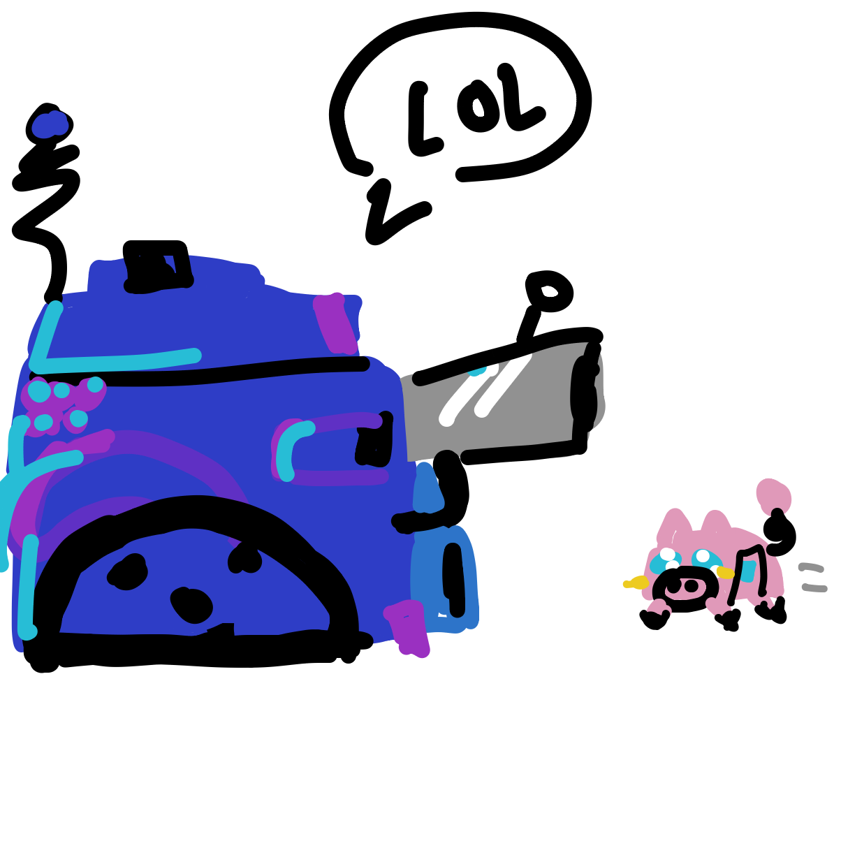 Drawing in Pig Mobile by B055man69