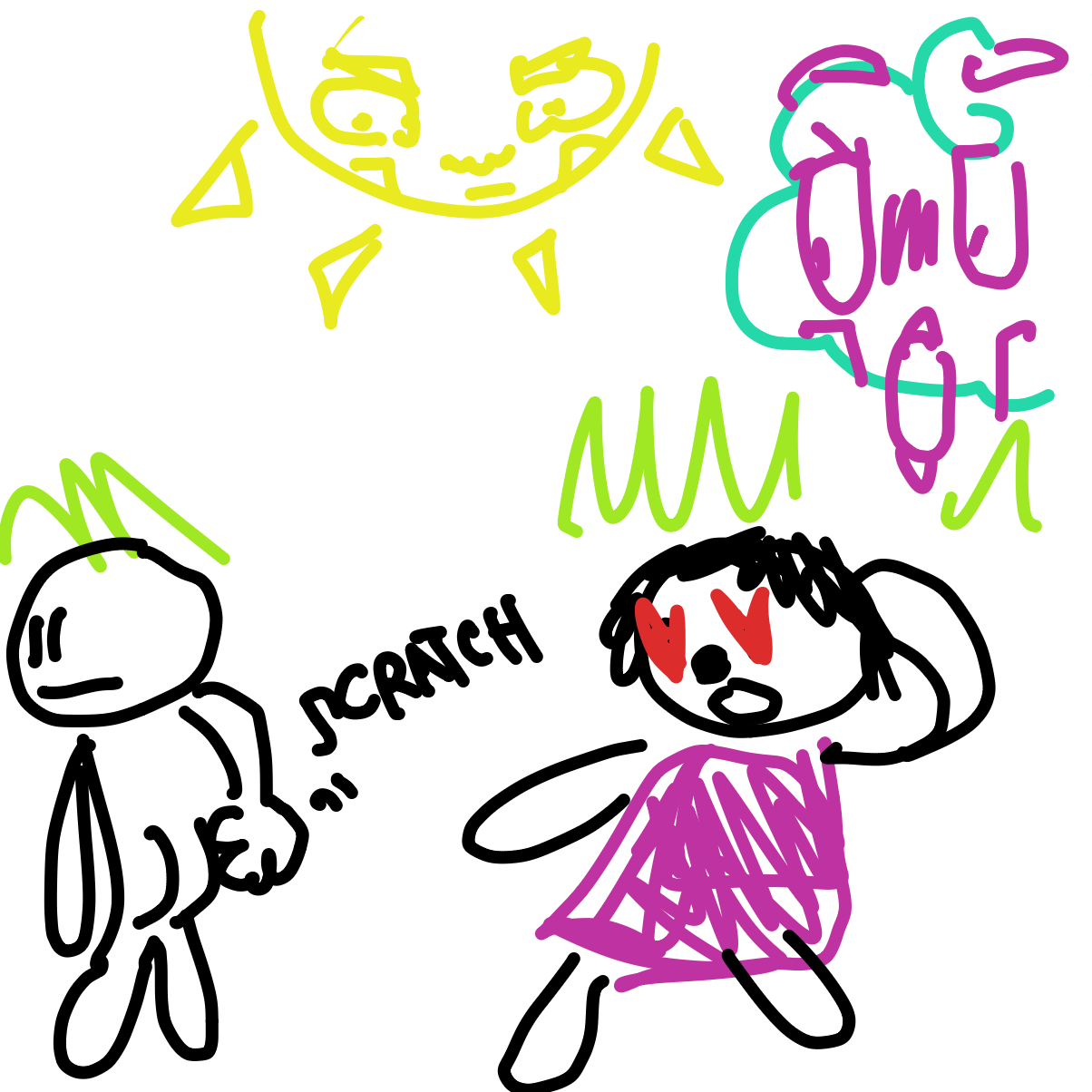 Drawing in not this time brohhh by B055man69