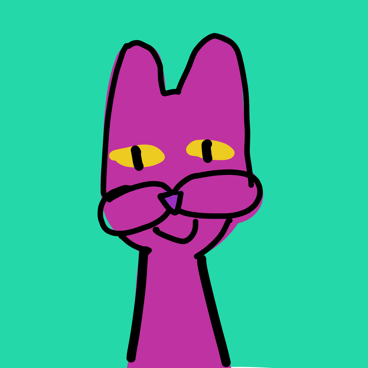 Drawing in Cat by B055man69
