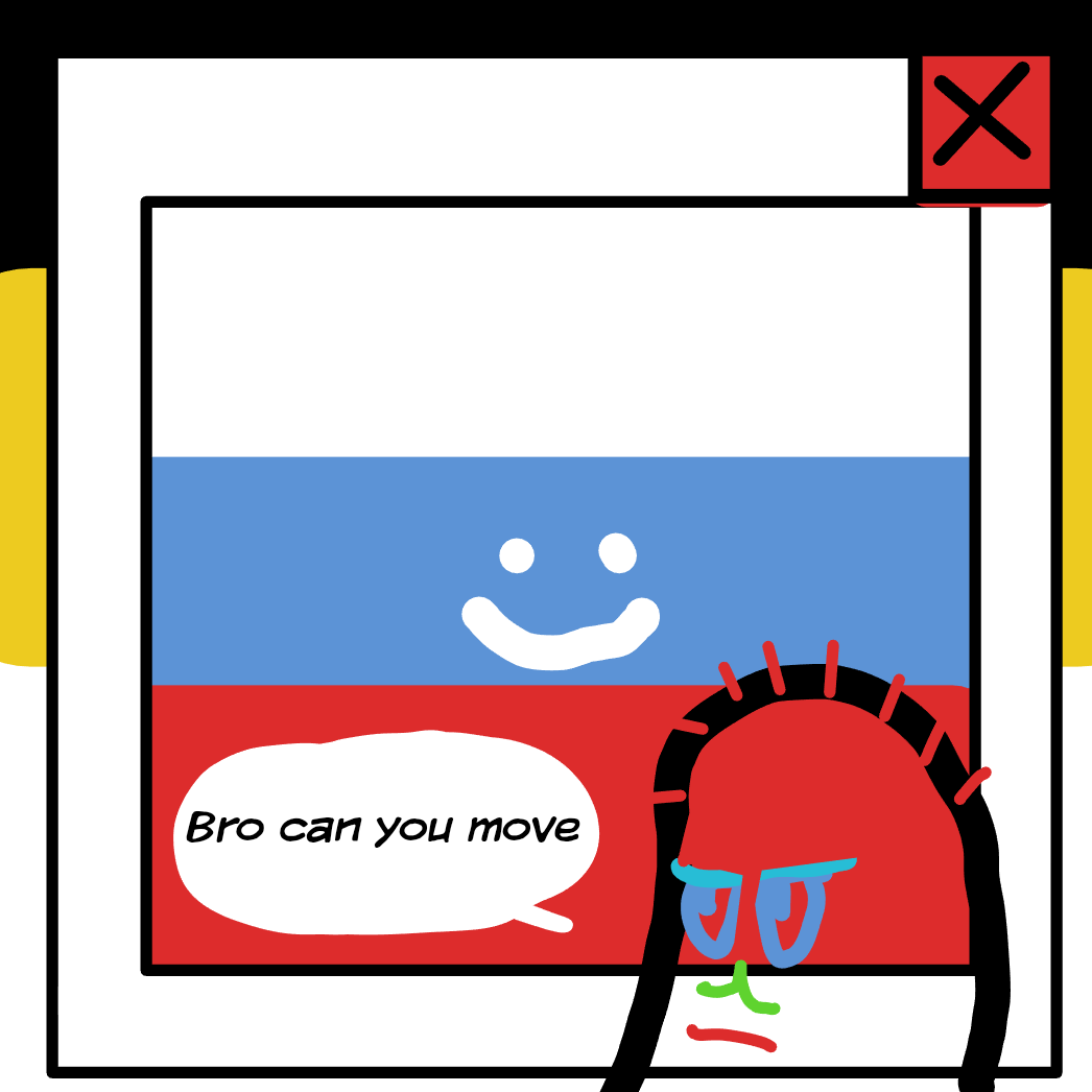 Drawing in Old Russia flag  by pansreader