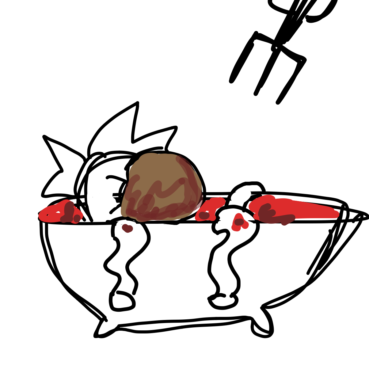 Drawing in Dan got Noodle Arms by B055man69