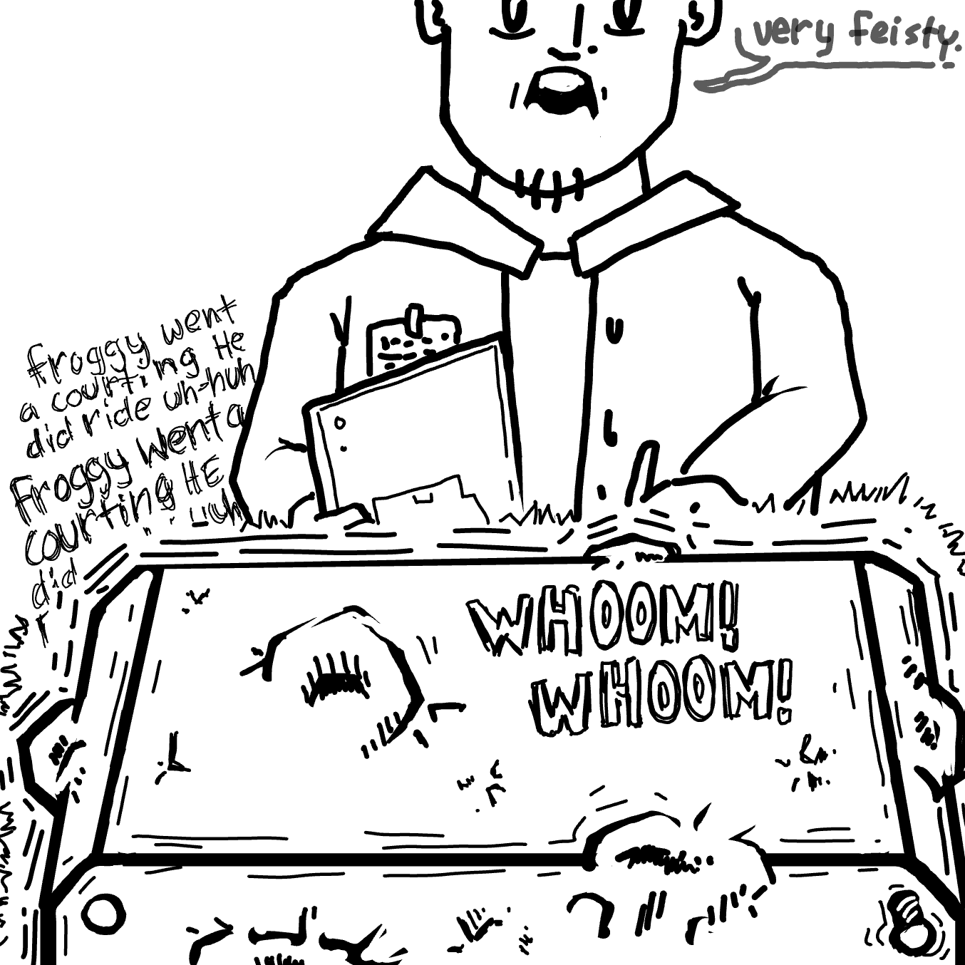 Drawing in What is THING by Wizard Croissant