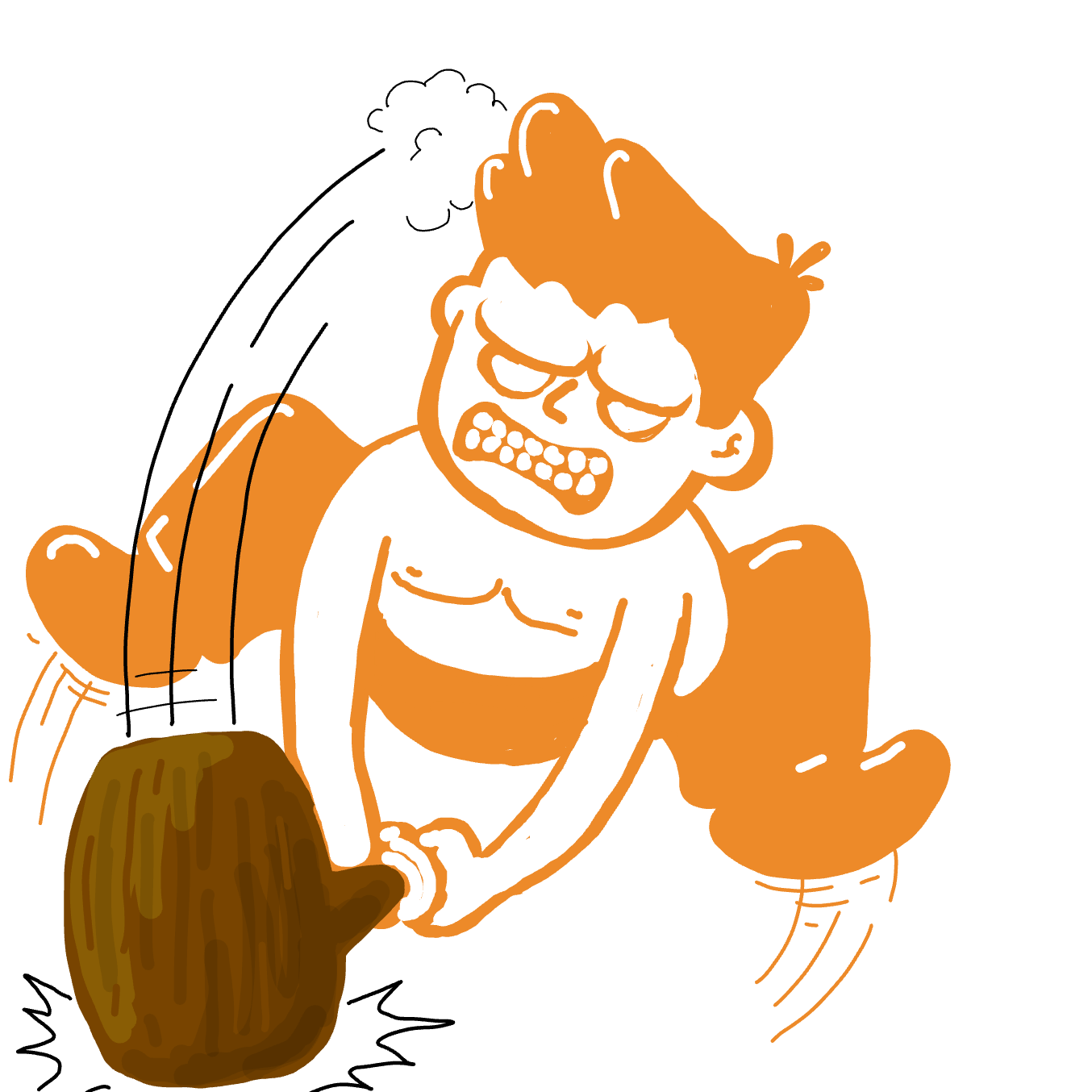 First panel in Smash Boy drawn in our free online drawing game