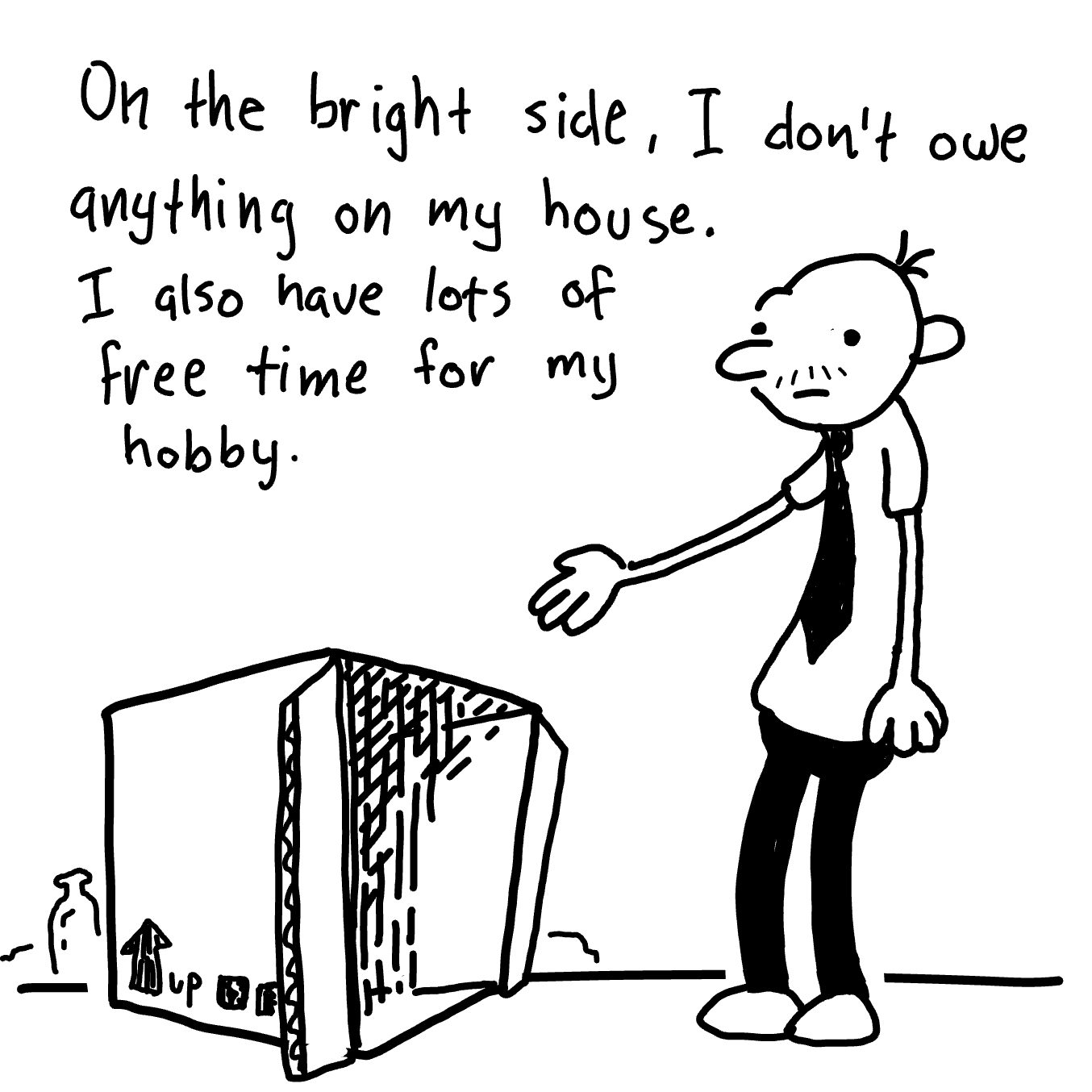 Drawing in Diary of a wimpy adult by Wizard Croissant