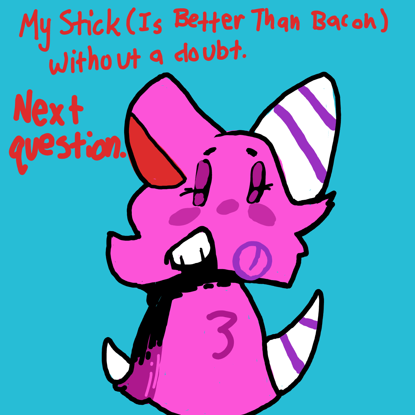 Drawing in ask cotton QA by Wizard Croissant