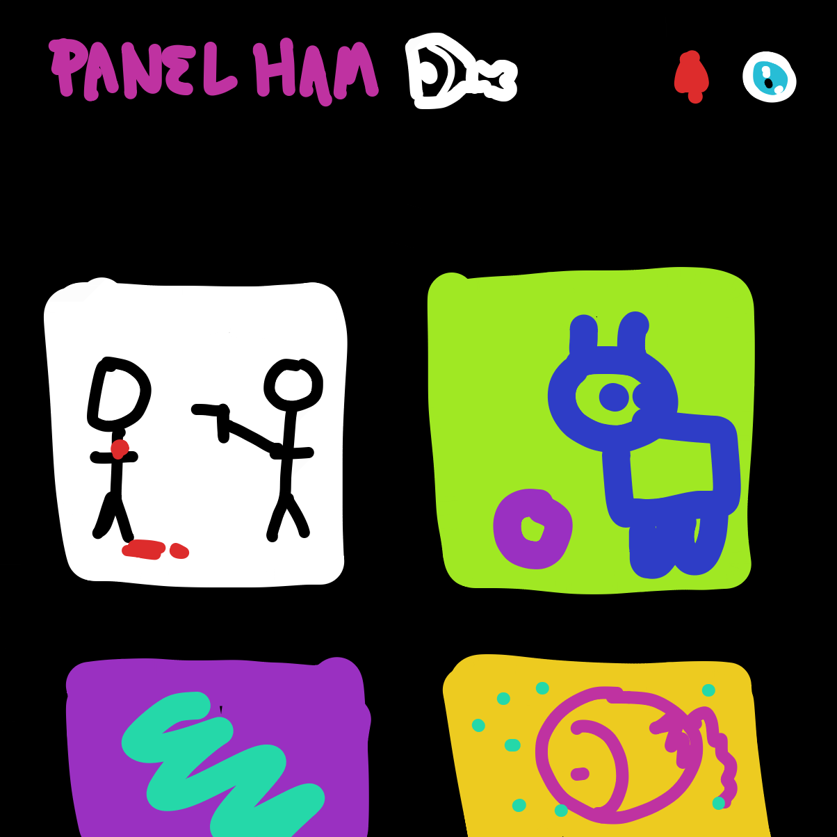 I - Online Drawing Game Comic Strip Panel by B055man69