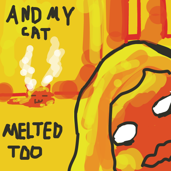 cat is always melted - Online Drawing Game Comic Strip Panel by snakehead iman