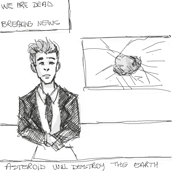 Drawing in the news by PulsingSoul