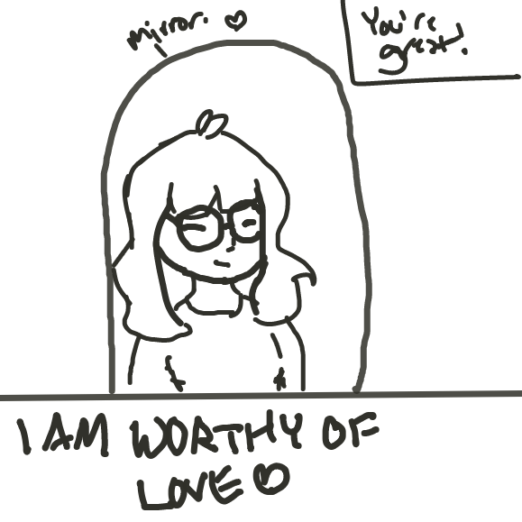 Drawing in Self Love  by Sirius Solemn