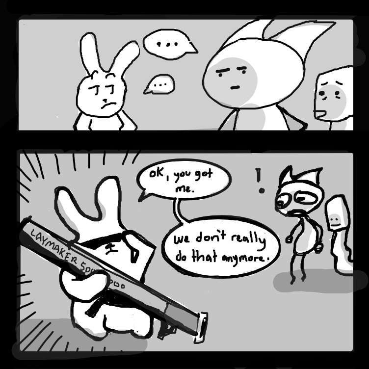 Drawing in Rabbits Poop Eggs by Spoof