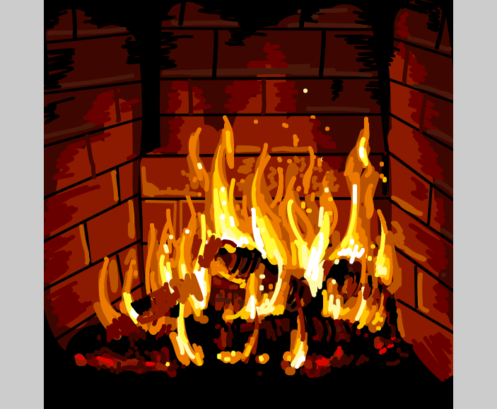 Drawing in 🔥 by ThaSilentArtist