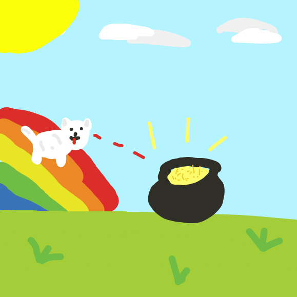 Wow! A pot of gold! - Online Drawing Game Comic Strip Panel by TheJuiceBox