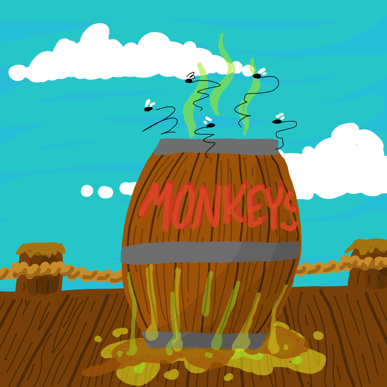 Drawing in Funner Than A Barrel Of Monkeys by Wizard Croissant