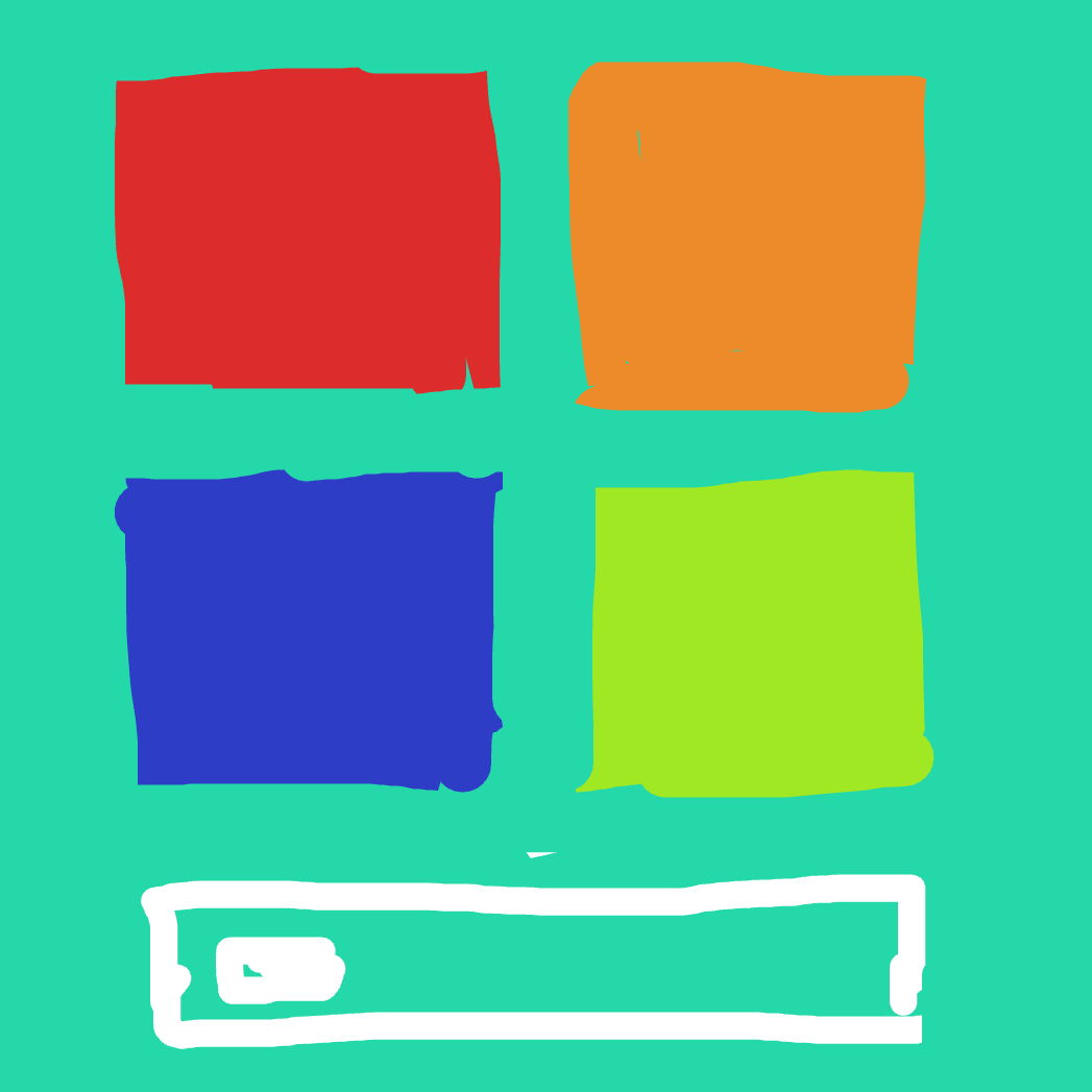 Drawing in Microsoft Logo by SeanTrunks