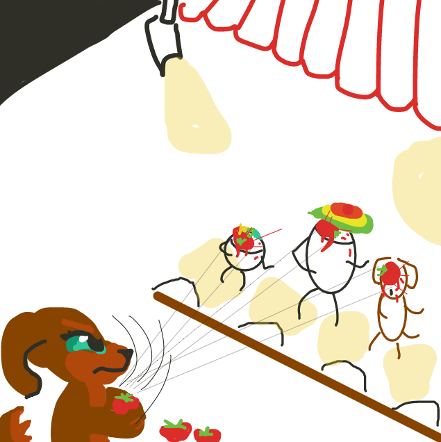 Never call bitch someone from your audience. - Online Drawing Game Comic Strip Panel by Vytron