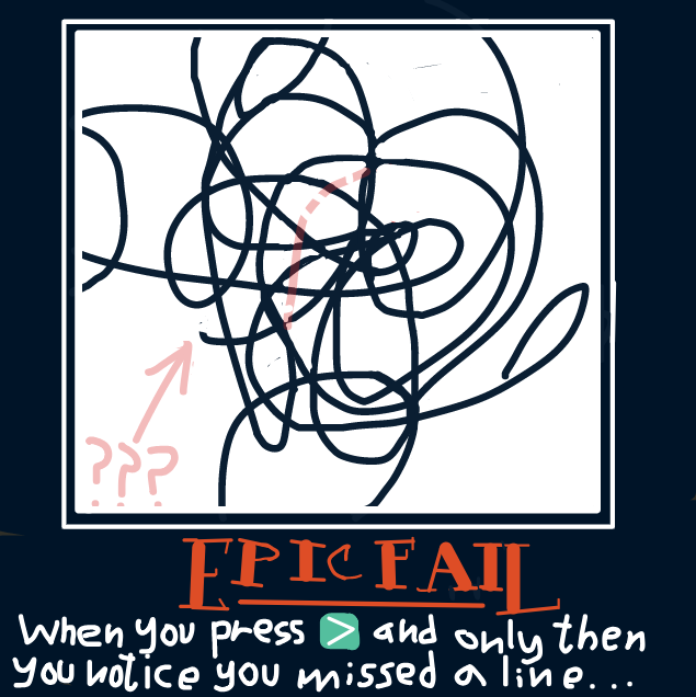 Drawing in replicate this scribble by Vytron