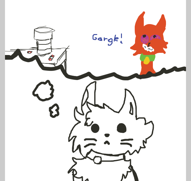 Drawing in Evil Plot by LizardPie34