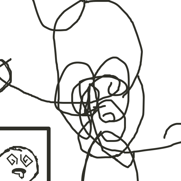 Drawing in replicate this scribble by LizardPie34