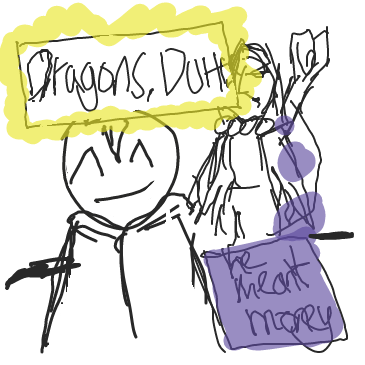 Dragons. Are cool.
 - Online Drawing Game Comic Strip Panel by Curtis14
