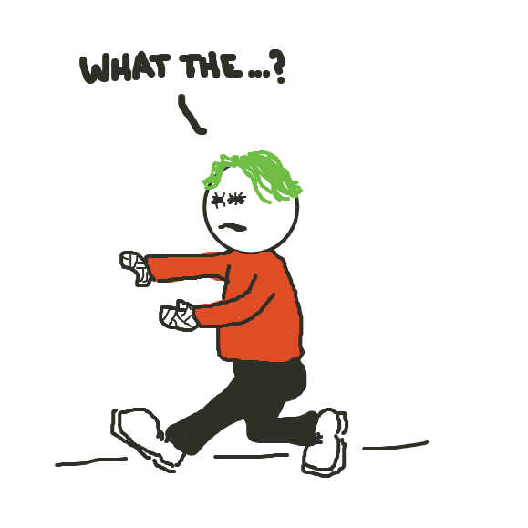 Drawing in Jar of eyeballs by Dogg