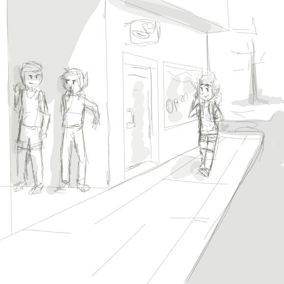 Drawing in Mystery men by Literally a person