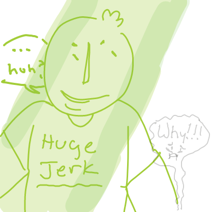 Guy using beam on the lil guy has a beam on him now - Online Drawing Game Comic Strip Panel by Limon baby