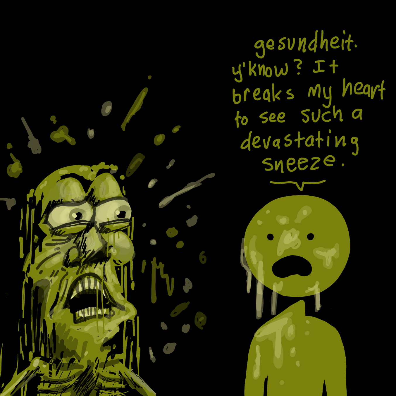 Drawing in broken heart by Wizard Croissant