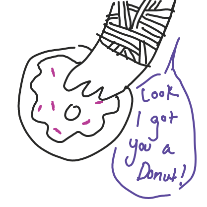 I got jerry a donut to make him happy - Online Drawing Game Comic Strip Panel by Limon baby