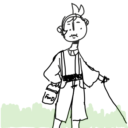 Walking dog - Online Drawing Game Comic Strip Panel by Limon baby