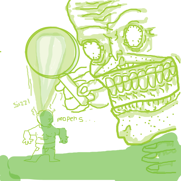 my my what a terrible fate this fellow has came across - Online Drawing Game Comic Strip Panel by Temptatious