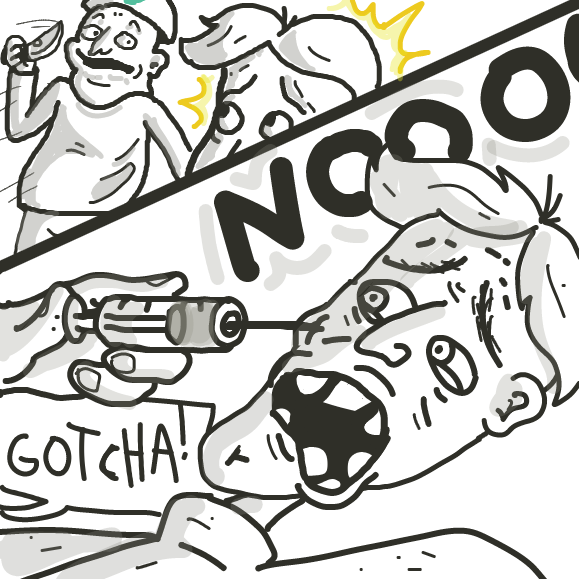 Drawing in Psycho Helmet by Painterjosh