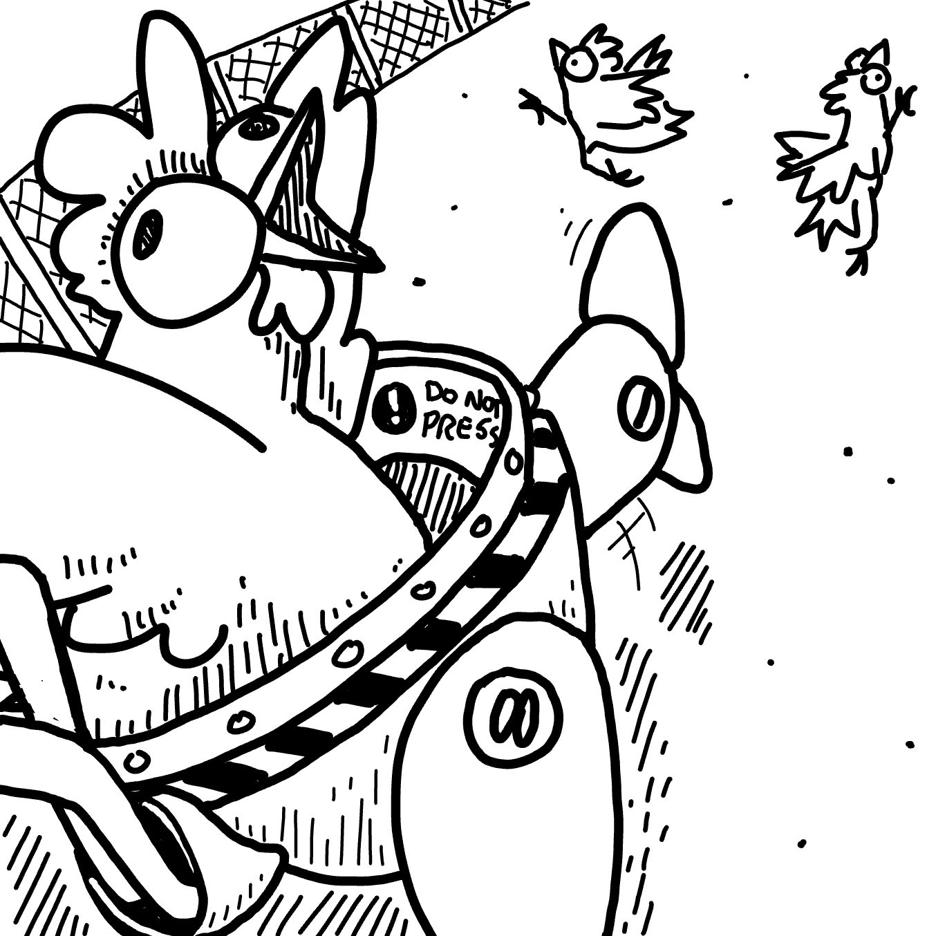 Drawing in Chicken Walker by Wizard Croissant