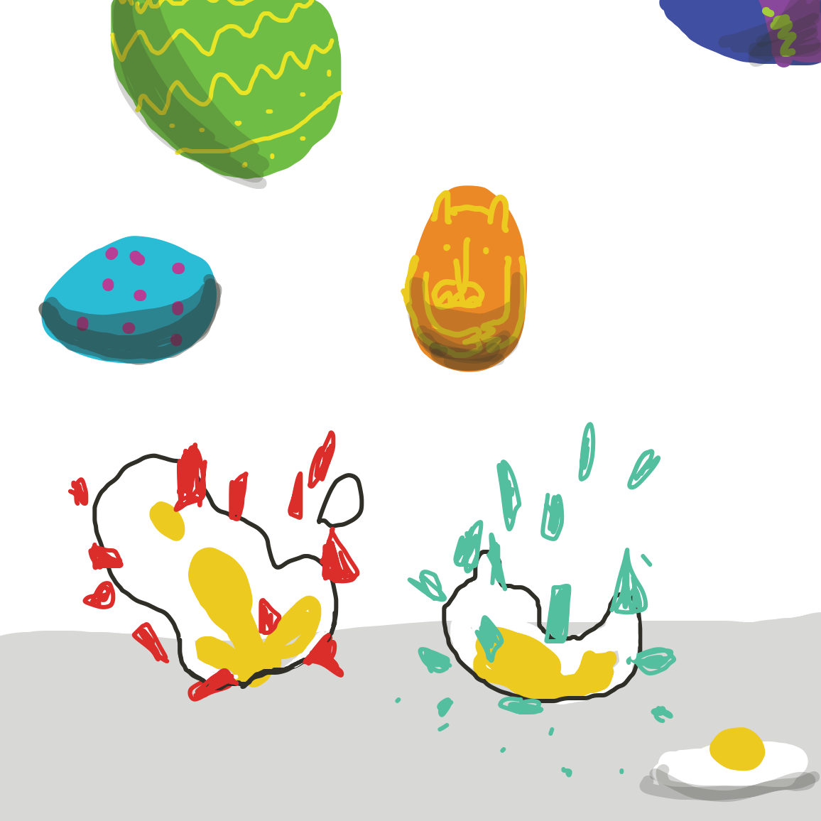 Drawing in Continue the eggs! by joshyouart