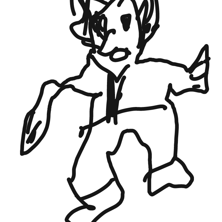 Tim wear his suit to do some office work... I think it not the most suitable job for someone with arms like that 🤔 - Online Drawing Game Comic Strip Panel by MarkVinic