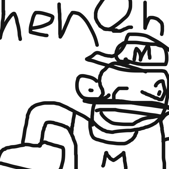 Drawing in Mario goes to the store by unfortunate fool