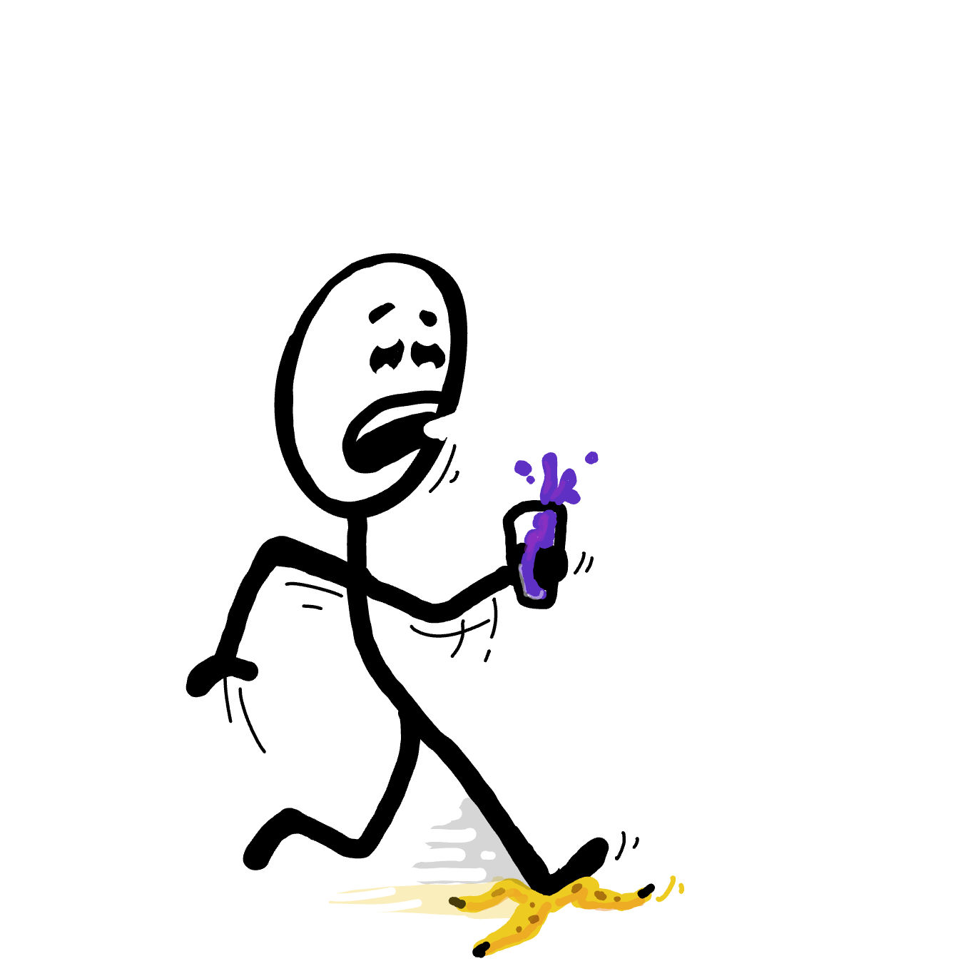 First panel in Spilling drawn in our free online drawing game