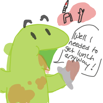 Drawing in The door by Limon baby