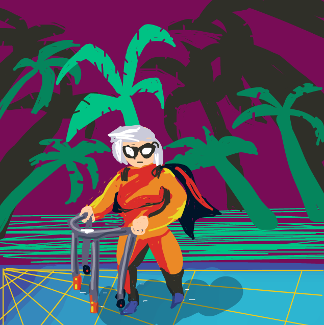 Drawing in VaperWave Vigilante  by Vytron