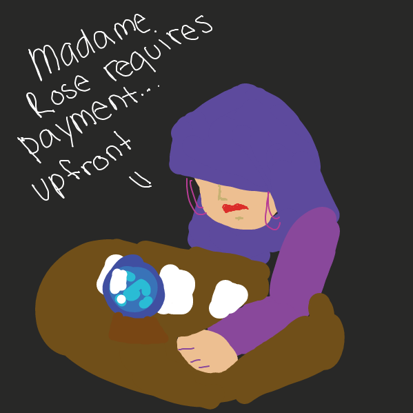 Drawing in Harold's Fortune by Q