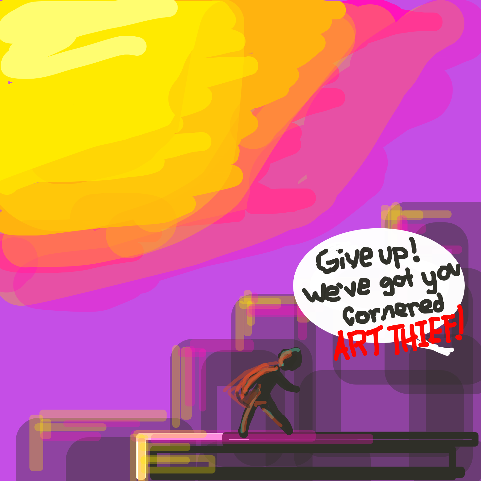  - Online Drawing Game Comic Strip Panel by Juleefish 