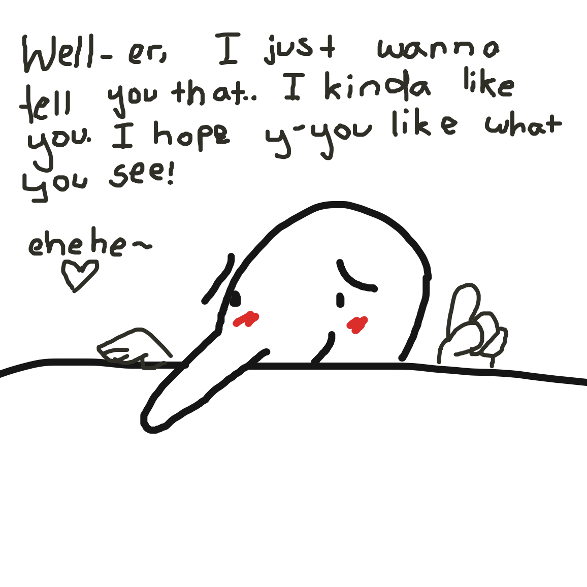 Kilroy... likes you... ehehe - Online Drawing Game Comic Strip Panel by unfortunate fool