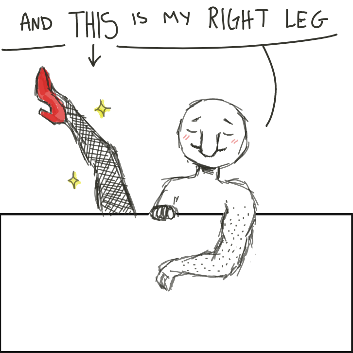 legs for days - Online Drawing Game Comic Strip Panel by EdamameBean