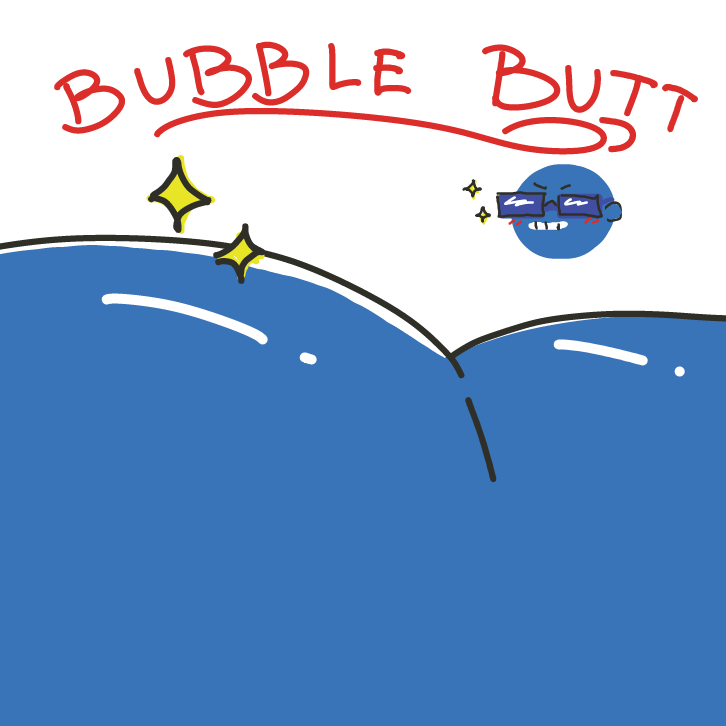 bubble butt, bubble, bubble, bubble, butt - Online Drawing Game Comic Strip Panel by EdamameBean