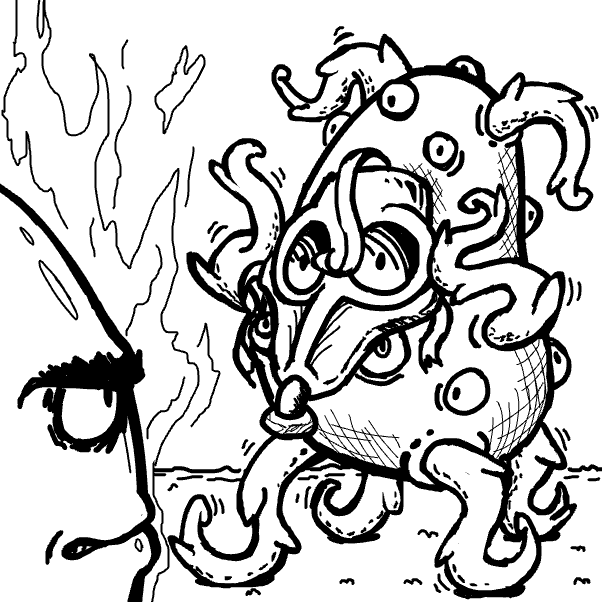 Drawing in Potato & Egg Battle by SeanTrunks