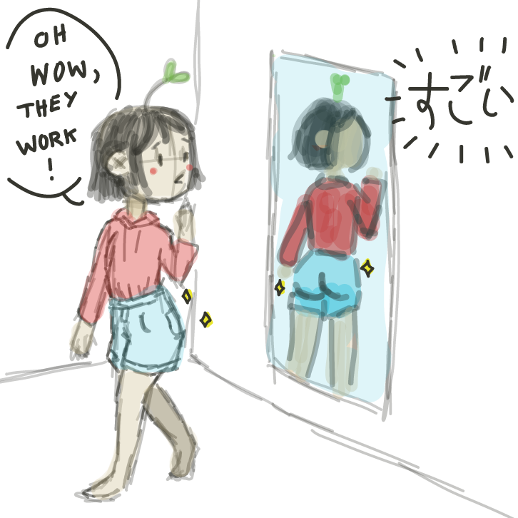 Wow! Amazing! I have a butt now! - Online Drawing Game Comic Strip Panel by EdamameBean