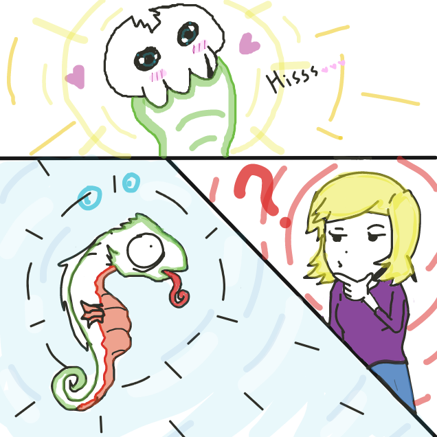 I got a "choose your pokemon" vibe doing this panel xD. Looking forward for the next pet! - Online Drawing Game Comic Strip Panel by MarkVinic